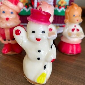 Set of 4: Mid-Century Modern Collection of Gurley Novelty Christmas Candles